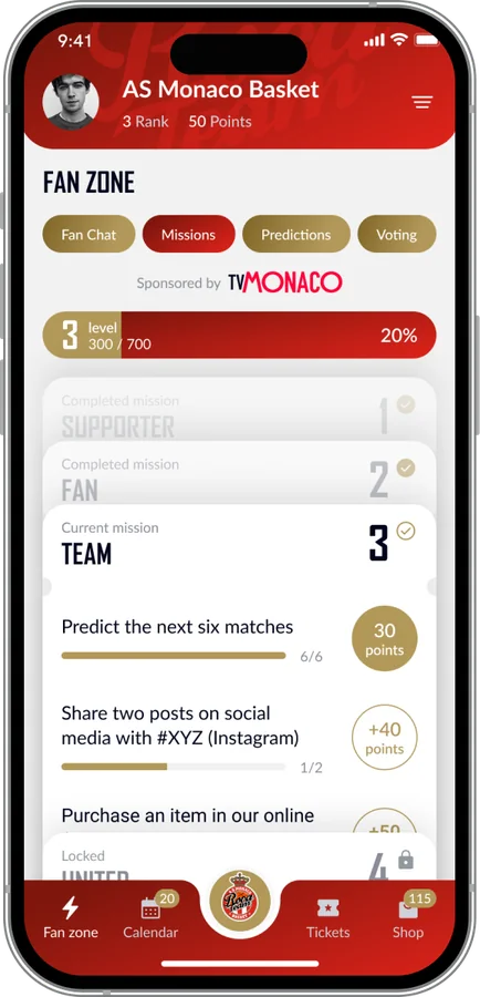 Fan Zone missions sponsored by TV Monaco